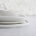 Assiette creuse Bidasoa Fosil Blanc Céramique Carré 21,9 x 21,7 x 4,8 cm (6 Unités)