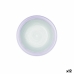 Deep Plate Quid Kaleido Green Purple Ceramic 21,5 cm (12 Units)