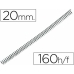 Sidumisspiraalid Q-Connect KF04434 Metall Ø 20 mm Must (100 Ühikut)