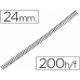Sidumisspiraalid Q-Connect KF04436 Metall Ø 24 mm (100 Ühikut)