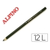 Uhlové tužky Alpino LE010012 Černý