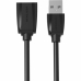 USB pagarinājumu Kabelis Vention VAS-A45-B150 Melns 1,5 m