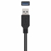 Kabel z rozgałęźnikiem USB Aisens A105-0525 Czarny 5 m (1 Sztuk)