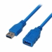 USB Extension Cable Aisens A105-0045 Blue 1 m (1 Unit)