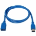 Verlängerungskabel mit USB Aisens A105-0045 Blau 1 m (1 Stück)