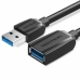 Kabel z rozgałęźnikiem USB Vention VAS-A45-B050 Czarny 50 cm