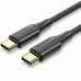 USB-C-kabel Vention TAUBI Zwart 3 m