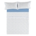 Prešívané obliečky bez výplne Alexandra House Living Estelia Modrá 200 cm posteľ 4 Kusy