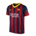 Dětský fotbalový dres s krátkým rukávem Qatar Nike FC. Barcelona 2014 Červený