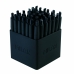 Liquid ink pen Milan 176531140 Black 1 mm (40 Units)