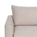 Dreisitzer-Sofa Beige 216 x 85 x 88 cm Metall