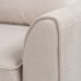 Dreisitzer-Sofa Beige 216 x 85 x 88 cm Metall
