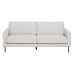 Трехместный диван 213 x 87 x 90 cm Белый Металл