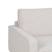 Dreisitzer-Sofa 213 x 87 x 90 cm Weiß Metall