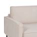 Dreisitzer-Sofa Beige 213 x 87 x 90 cm Metall