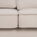 Canapea cu 3 Locuri Bej 213 x 87 x 90 cm Metal