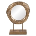 Ogledalo s podporo Zlat Kristal Železo 34 x 13 x 48,5 cm