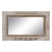 Nástěnné zrcadlo Bílý Béžový Sklo mangové dřevo Dřevo MDF Vertikální 61 x 10,79 x 38 cm