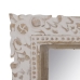 Nástěnné zrcadlo Bílý Béžový Sklo mangové dřevo Dřevo MDF Vertikální 61 x 10,79 x 38 cm