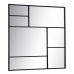 Zidno ogledalo Crna Kristal Željezo Vertikalno 90 x 2 x 90 cm