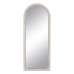 Oglindă de perete Alb Natural Geam Lemn de mango Lemn MDF Vertical 60,9 x 3,8 x 152,4 cm