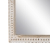 Espelho de parede Branco Natural Cristal Madeira de mangueira Madeira MDF Vertical 60,9 x 3,8 x 152,4 cm