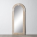 Garderobno Ogledalo Bela Naraven Kristal Mangov les Les MDF Vertikalno 87,63 x 3,8 x 203,2 cm
