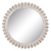 Sienas spogulis Balts Stikls Mango koks 73 x 2 x 73 cm