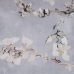 Coussin Gris Fleurs 40 x 60 cm