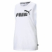 Tank Top Women Puma Essentials Cut Off Logo Tank W White