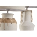 Lampă de masă Home ESPRIT Bej Natural Ceramică 50 W 220 V 28 x 28 x 47 cm (2 Unități)