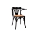 Cadeira de chão DKD Home Decor Preto 59 x 46 x 78 cm
