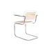 Podna stolica DKD Home Decor Bijela Srebrna Prirodno 65,5 x 62 x 79 cm