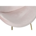 Silla de Oficina Home ESPRIT Dorado Rosa claro 63 x 57 x 73 cm