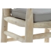 Kerti fotel DKD Home Decor Természetes Világos szürke Tikfa 65 x 80 x 92 cm