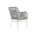Vrtna fotelja Home ESPRIT Bijela Siva Aluminij sintetički ratan 57 x 63 x 84 cm