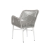 Fotel ogrodowy Home ESPRIT Biały Szary Aluminium rattan syntetyczny 57 x 63 x 84 cm
