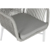 Dārza dīvāns Home ESPRIT Balts Pelēks Alumīnijs sintētiska rotangpalma 57 x 63 x 84 cm