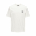 Kortarmet T-skjorte til Menn Only & Sons Onskace Rlx Hvit
