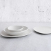 Vassoio per aperitivi Bidasoa Fosil Bianco Ceramica Allumina 25,2 x 24,8 x 1,2 cm (6 Unità)