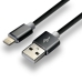 Cable USB a Lightning EverActive CBS-1IB Negro 1 m