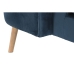 Sjedalo DKD Home Decor Plava Prirodno Poliester Baršun Drvo Metal 78 x 78 x 78 cm