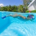 Dykmask med snorkel och simfötter Bestway Multicolour 37-41