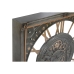 Ρολόι Τοίχου Home ESPRIT Γκρι Χρυσό Ασημί Κρυστάλλινο Σίδερο 80 x 10 x 80 cm