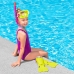 Dykmask med snorkel och simfötter Bestway Multicolour 24-27 (1 antal)
