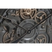 Nástěnné hodiny Home ESPRIT Šedý Zlatá Stříbřitý Sklo Železo 80 x 10 x 80 cm