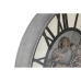 Relógio de Parede Home ESPRIT Preto Metal Cristal 60 x 8 x 60 cm