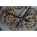 Nástěnné hodiny Home ESPRIT Černý Kov Sklo 60 x 8 x 60 cm