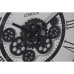Horloge Murale Home ESPRIT Blanc Noir Gris foncé Fer Bois MDF 54 x 8 x 55 cm