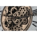 Ceas de Perete Home ESPRIT Alb Negru Auriu* Geam Fier 66 x 10 x 80 cm